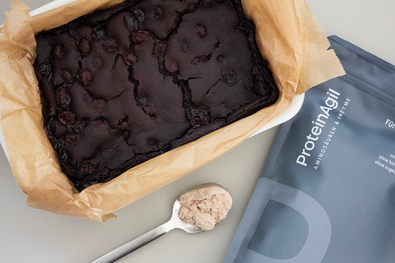 Gesunde Proteinbrownies mit Proteinpulver