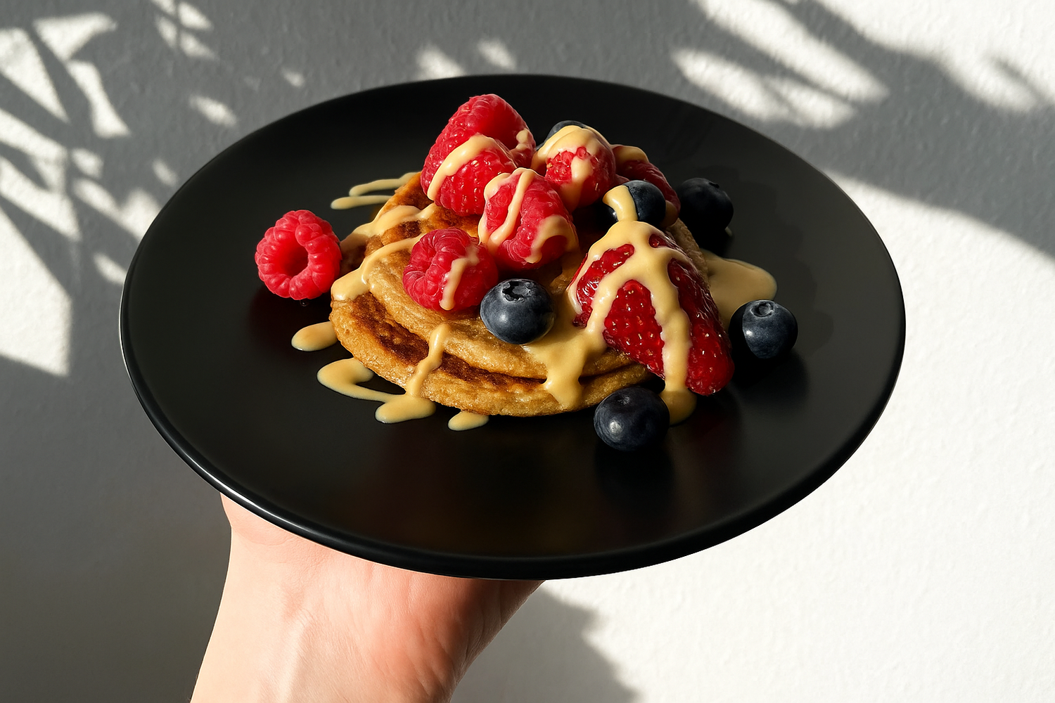 Vegane Protein Pancakes mit 4 Zutaten