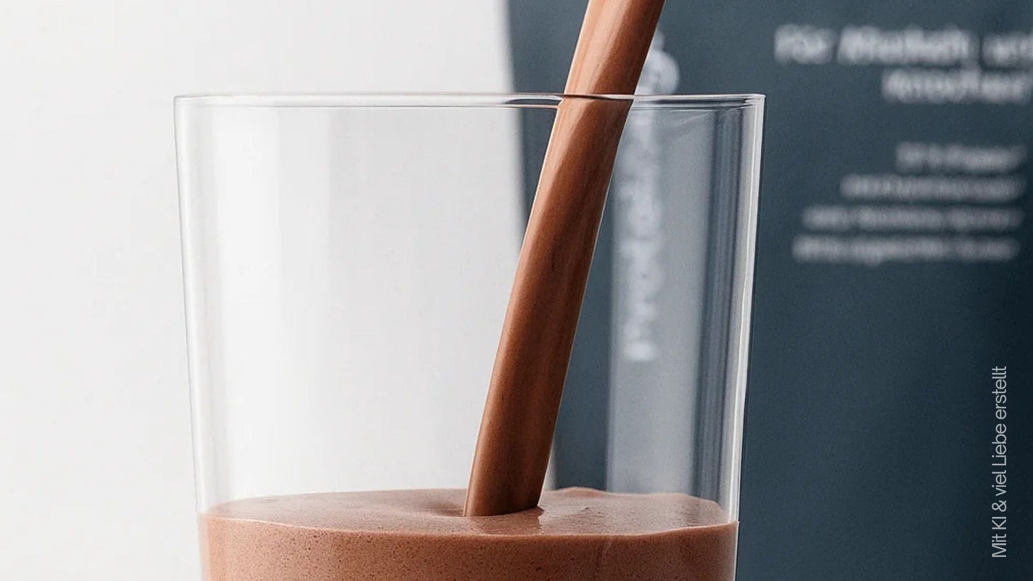 Veganer Bananen-Schoko Proteinshake