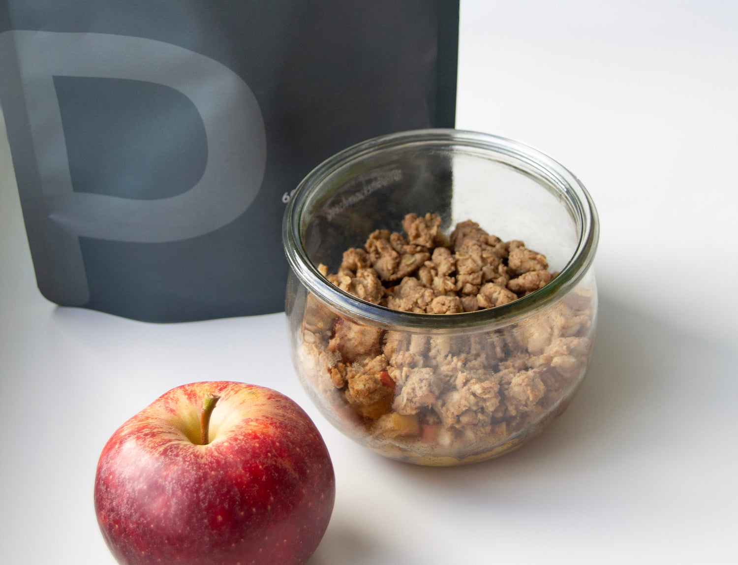 Veganer Protein Apple Crumble